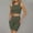Army Green, variant on Women'S Casual Top And Pants Short Sleeve Shorts Pajamas Set