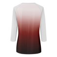thumbnail image 5 of Shirt for Women's Fashion Casual Raglan Sleeve Round Neck 3/4 Sleeve Loose Printed T-Shirt Ladies Top, 5 of 5