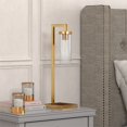 thumbnail image 3 of Henn & Hart TL0442 Malva Brass Table Lamp with Seeded Glass Shade, 3 of 3