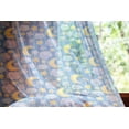 thumbnail image 2 of Cartoon Tulle Curtains with Rod Pocket, Abstract Skyline with Stars Clouds and Crescent Moon Vertical Striped Doodle Art, Sheer Drape for Wedding Party 2 Panels, 7 Sizes, Yellow Blue, by Ambesonne, 2 of 3