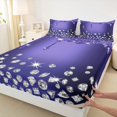 thumbnail image 3 of Feelyou Chic Princess Fashion Bed Sheets, Glitter Sequin Print King Sheets, Teen Adult Girl Female Sheet Set, Ultra Soft Home Decor, 4-Piece, 3 of 7