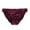 Wine, variant on HUPOM Underwear Women Ladies Underwear Medium waist Comfort Waist Solid Thong Pink M