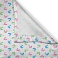 thumbnail image 3 of Ambesonne Nautical Kitchen Curtains, Colorful Cartoon Whales, 55"x24", Pale Green Blue Pink, 3 of 3
