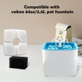 thumbnail image 2 of 16 + 16 Pack Replacement Filters & Pre-Filter Sponges for Veken 84 oz / 2.5L Pet Fountain, Triple Filtration System Filter Set for Cat Water Fountain & Dog Water Dispenser, 2 of 7
