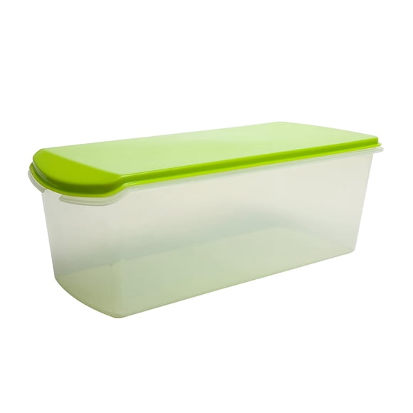 Ensemble de Boîte de Rangement en Plastique Multicolore pour Pain et Organisateur - Vert, Contenant de 3,8 Litres / 100 % de Qualité Alimentaire pour la Cuisine, le Réfrigérateur et la Maison - Hermétique, Va au Lave-Vaisselle, Va au Congélateur