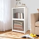 thumbnail image 3 of Armario de Almacenamiento Qazbgdl de 2 Niveles con Puertas Transparentes y Ventanas Esmeriladas | Librería y Armario Moderno para Dormitorio, Salón U Oficina | 71 Cm de Alto X 42 Cm de Ancho X 30 Cm, 3 of 6
