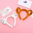 thumbnail image 4 of Plush Tiger Ears Hairband Cartoon Animal Headband Fluffy Hair Accessories, 4 of 15