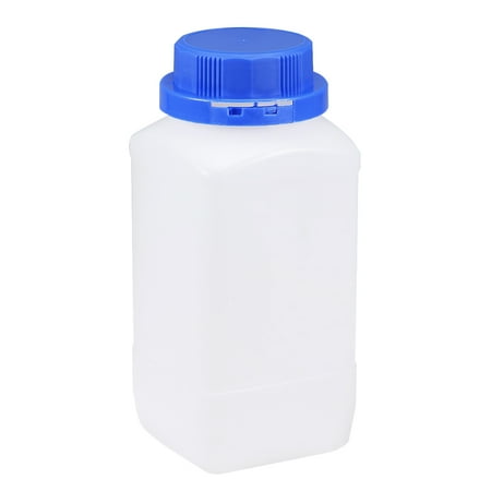 Uxcell 1000ml/ 34oz Plastic Wide Mouth Lab Reagent Bottle Blue