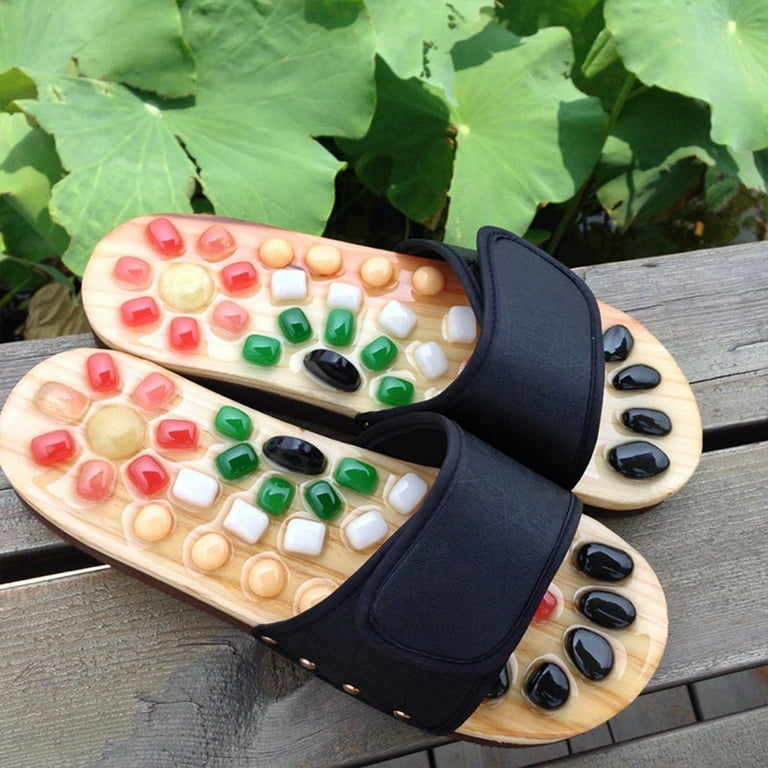 Foot Acupoints Relax Sandals Health Care Cobblestone Shoes Natural