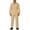 Khaki, variant on Mens Solid Color Coveralls Collared Long Sleeve Zip Up Utility Jumpsuits with Pockets Mechanic Workwear Boiler Suits