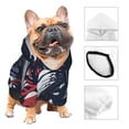 thumbnail image 3 of Fotbe Bulldog with Forest Flag Sudadera con Estampado para Perros Pequeños – Suéter con Capucha para Mascotas, Tela Suave de Forro Polar con Bolsillo-Small, 3 of 7