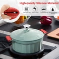 thumbnail image 3 of Lunxisen 4 Pcs Silicone Pot Handle Covers Heat Resistant Grip Kitchen Safety Utensils for Cooking and Baking Accessories, 3 of 6