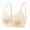 Beige, variant on Aoochasliy Wireless Bras for Women Push Up Clothes Womens Plue Size Adjustable Full Cup No Steel Ring Cotton Breathable Underwire Bras