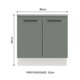 thumbnail image 2 of Madesa Gabinete Bajo de Cocina con Encimera 80cm Agata - Blanco/Gris, 2 of 10