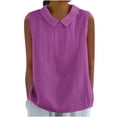 thumbnail image 2 of Womens Clothes Summer Kelon Womens Tank Tops Cowl Neck Boho Tops Business Casual Blouses Dressy Work Tunic Tops, S, 2 of 5