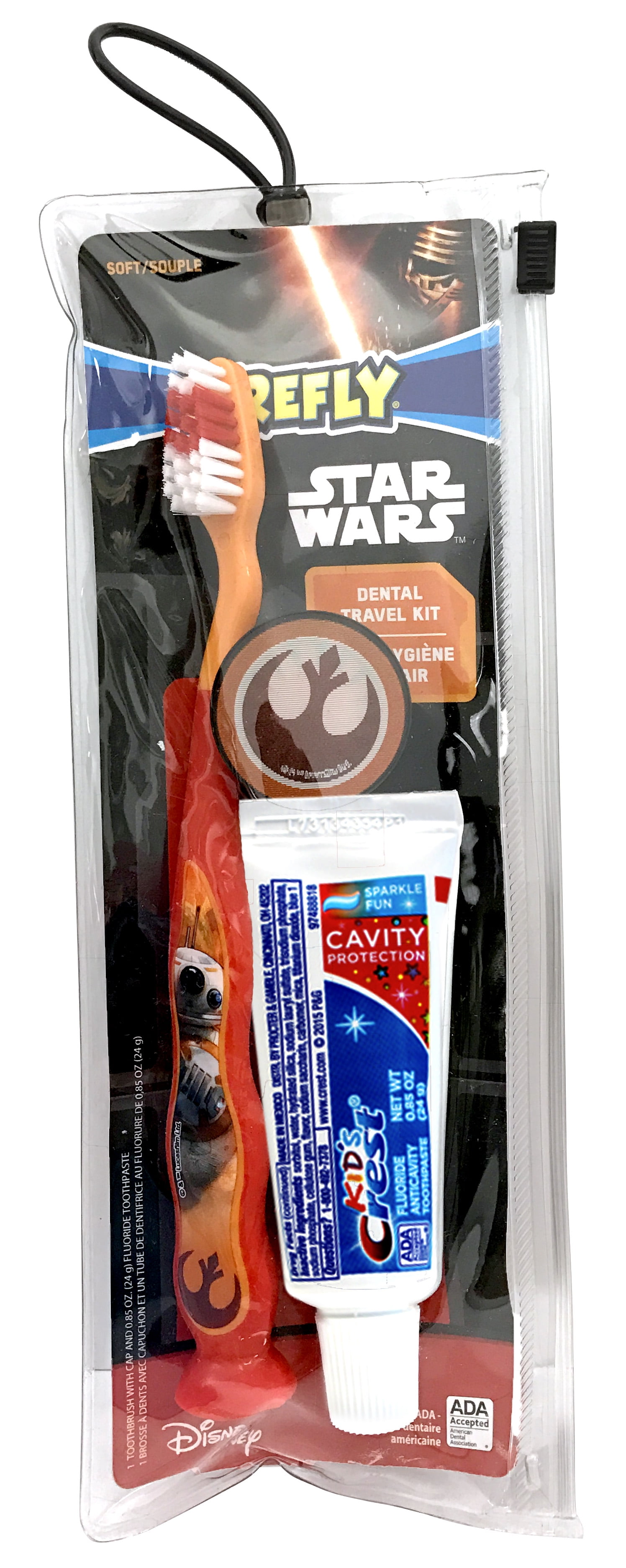 Firefly Star Wars Dental Travel Kit, 3 pc Assorted Characters