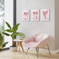 thumbnail image 2 of JANS.NO1 Bow Pictures Girls Bathroom BedroomJANS.NO1 , Bow Wall Art (Pink), 2 of 6