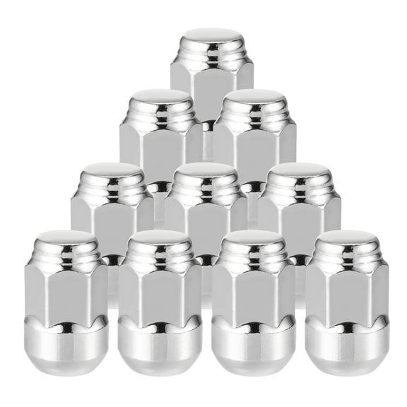 10 Pcs Wheel Lug Nuts Compatible for Honda CR-V for Honda Civic Chorme Plated M12x1.5 Tire Lugnuts