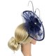 thumbnail image 3 of Fiudx Tocados para Mujer y Niña, con Pinza para El Pelo, Horquilla, Sombrero, Plumas, para Cóctel, Boda, Fiesta de Té, 3 of 6
