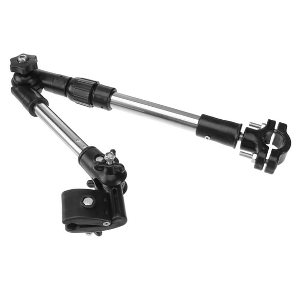 Extendable Umbrella Mount Stand Adjustable Outdoor Umbrella Holder for Bike Electric Stroller (Black)