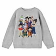 thumbnail image 3 of Dragon Ball Z Character Group Youth Boy's Athletic Heather Sweatshirt-XS, 3 of 5