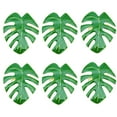 thumbnail image 2 of Flmtop 6Pcs Tropical Leaf Shape Napkin Rings Buckle Holder Party Dinner Decoration, 2 of 10