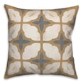 thumbnail image 2 of Creative Products Yellow and Blue Medallion 18x18 Spun Poly Pillow, 2 of 3