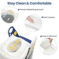 thumbnail image 4 of Primlect Potty Training Toilet Seat, 2 in 1 with Ladder, Adjustable Height ,for Ages 1-3, Blue, 4 of 8