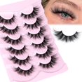 thumbnail image 1 of Cils Fluffy Style Naturel Faux Cils en Vison Cils Il de Chat Courts Bandes Naturelles, 1 of 7