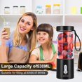 thumbnail image 1 of Mini vaso de jugo recargable por USB para batidos y batidos Mezclador de jugo de frutas Hugtrwg Para estrenar, 1 of 8