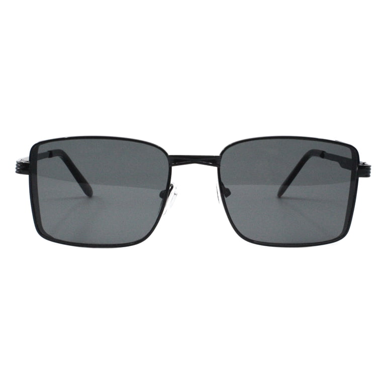 Mens Fashion Sunglasses Rectangular Metal Side Cover Frame  display picture 1
