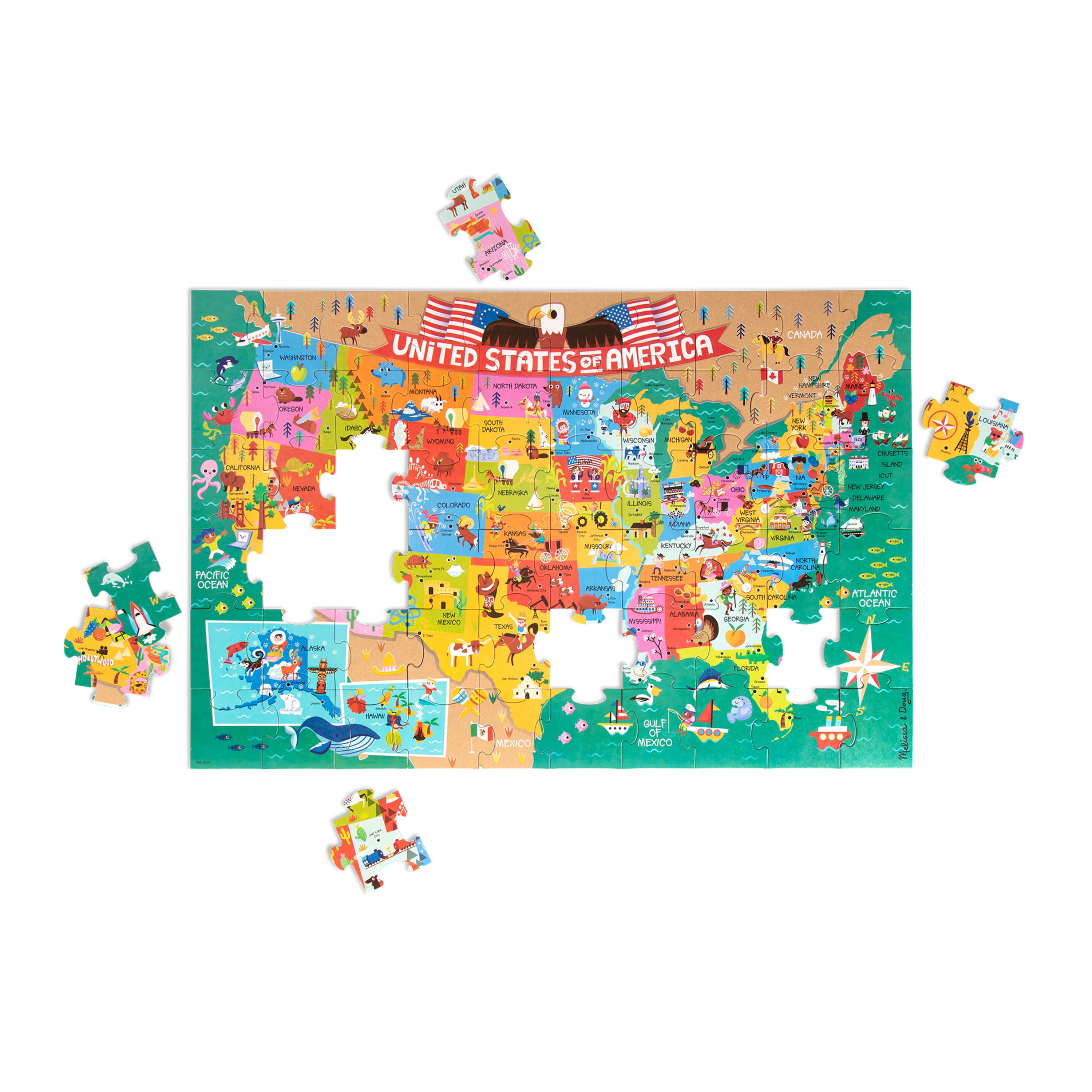 World Foam Map Puzzle