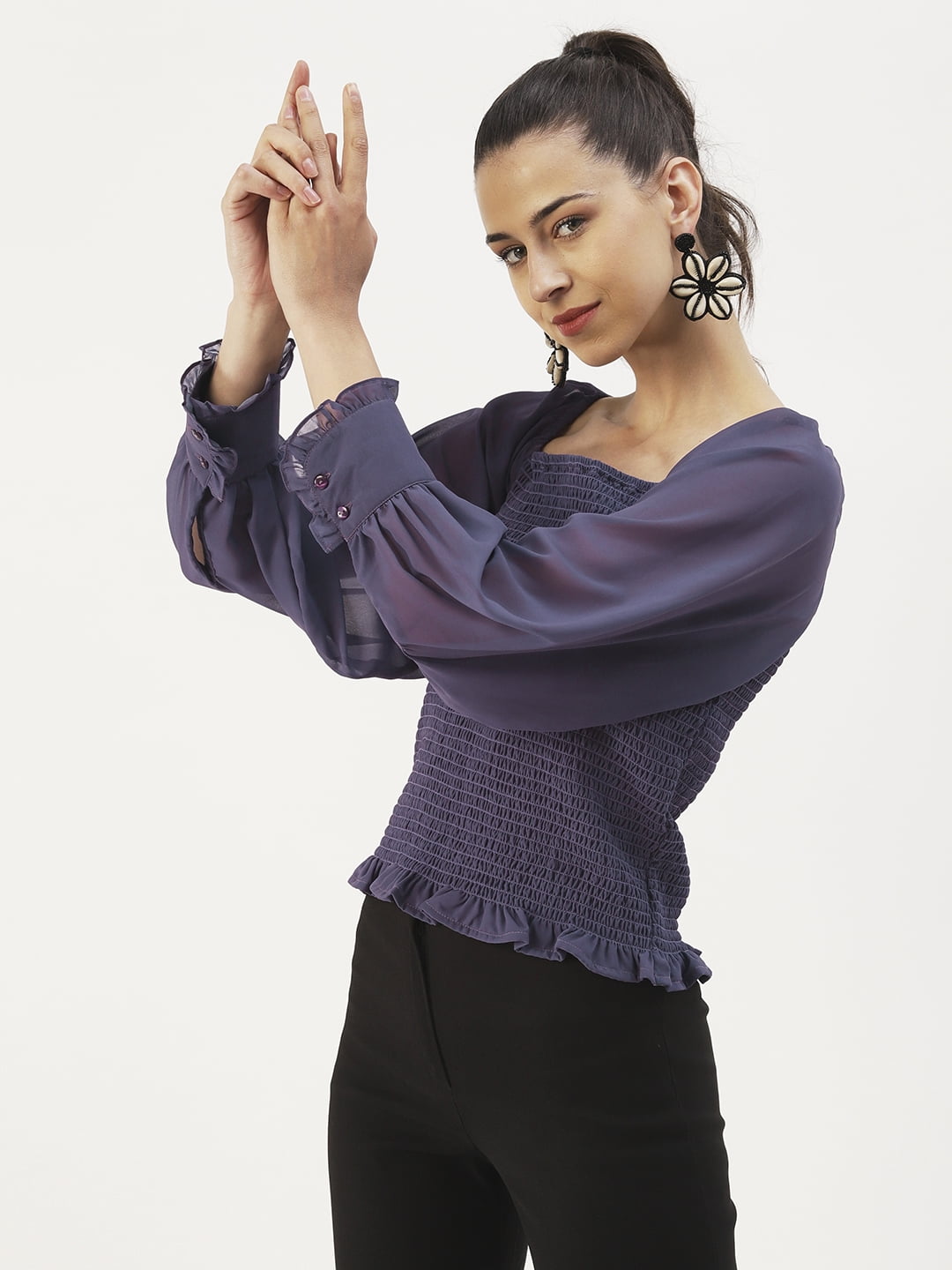 smocked hem