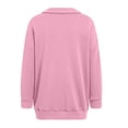 thumbnail image 5 of Kaprioy Womens Oversized Sweatshirts Half Zip Pullover Winter Clothing Quarter Zip Hoodies Long Sleeve Fall Fashion Shirts Clothes Wine, XXL, 5 of 5