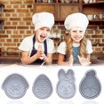 thumbnail image 3 of DPTALR Cookie Fondant Stampers 4-Piece Set Easter Day Cake Cookie Set Mold Tools, 3 of 9