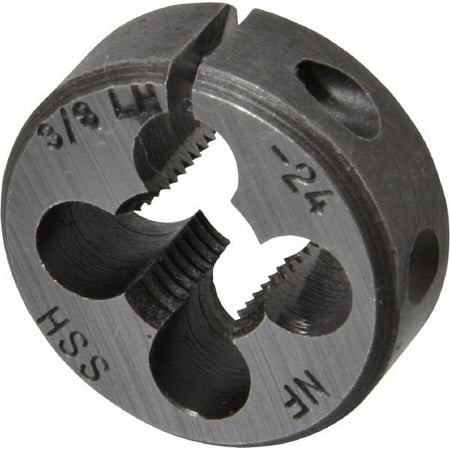

3/8-24 UNF HSS Round Adjustable Die 1 OD Left Hand Thread