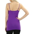thumbnail image 3 of Zenana Women & Plus Seamless Triple Criss Cross Front Long Cami Tank Top, 3 of 3