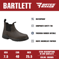 thumbnail image 6 of Bates Work by Wolverine Men's Bartlett Waterproof Comp Toe Chelsea Work Boot, 6 of 8