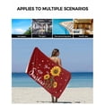 thumbnail image 6 of Red Sunshine Sunflower Bath Towels for Bathroom Set,Luxury Microfiber Towels Gifts for Women,Beach Kitchen Hand Hair Face Towel and Dish Washcloth,Pastoral Bees Farmhouse Floral Towels+Set, 6 of 7