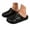 Black, variant on AJGRHE Garden Clogs for Women and Men, Lightweight Soft Beach Shoes, On Mules Sandals Classic Slippers Outside Home Casual Wear Non- Air Cushion Resistant Slides Beige 44-45