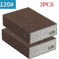 thumbnail image 2 of 2Pc 2Pcgrit 60-320# Wall Grinding Sponge Sand Block Sandpaper Polished Sand Brick 120Grit, 2 of 8