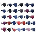 thumbnail image 4 of Male Soft Polyester Silk Necktie Men tie Polyester silk pre Business Wedding Ties Stripes Dots Pattern Neck Ties, 4 of 8