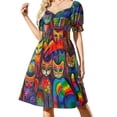 thumbnail image 1 of Vestido de manga corta acrílico de lujo para mujer, vestido de fiesta de noche, vestido elegante para mujer, vestido de boda., 1 of 7