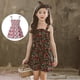 thumbnail image 5 of Vestido para niña pequeña, vestidos de verano para niños pequeños, falda cómoda para niñas, vestido tipo túnica de verano para playa, 2 piezas, 110cm, 5 of 6