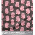 thumbnail image 1 of Soimoi Moss Georgette Fabric Pig Animal Print Fabric by The Yard 42 Inch Wide, 1 of 3