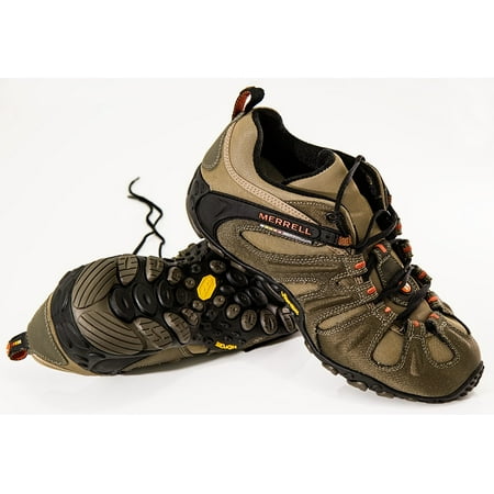 Stretch Hiking Shoes Canvas Print Shoes Outdoor Footwear Walking Hiking Shoes Sport Stretched Canvas 10 x 14 ()