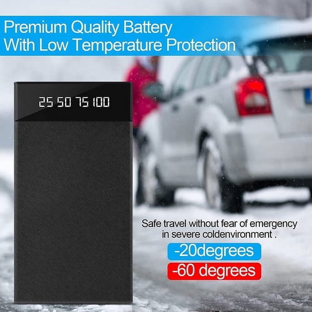 Audessy Car Jump Starter Slim 20000mAh Portable Engine Battery Jumper Charger Power Bank,Black