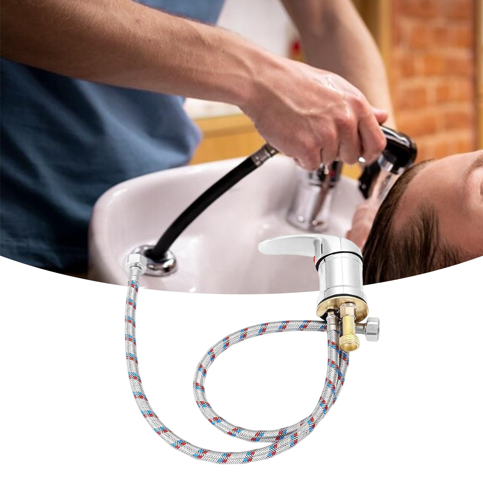 127cm Shampoo Bowl Spray Hose & Faucet Replacement - Hot & Cold Water Salon Sink Parts, Zinc Alloy - View #10