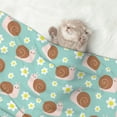 thumbnail image 2 of Pofeuu Snail And Flower Print Puppy Blanket,Dog Blankets,Pet Blanket Cozy Cat Blankets for Indoor Cats, Fuzzy Pet Blanket for Kitten Doggy Dog Blankets-Medium, 2 of 8
