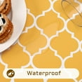 thumbnail image 5 of Yellow Table Cloth Rectangle Table, Waterproof Outdoor Tablecloth, Morocco Washable Tablecloths for 6 Foot Rectangle Tables for Kitchen Dining Tabletop 60" x 84", 5 of 6